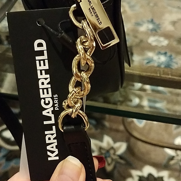 SOLD😍😍KARL LAGERFELD Paris Kris Fara PU bow bag - Picture 7 of 8